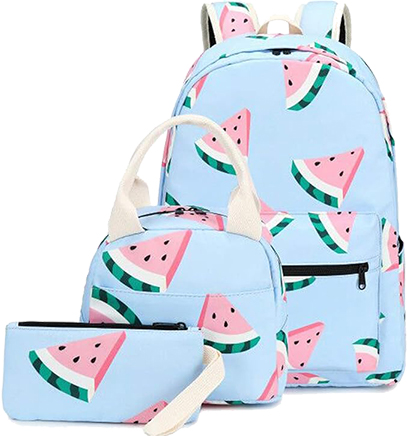 School Backpack Watermelon Design
