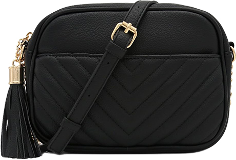 FashionPuzzle Chevron Quilted Crossbody Bag for Girls