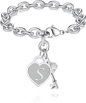 Initial Charm Girl Bracelets